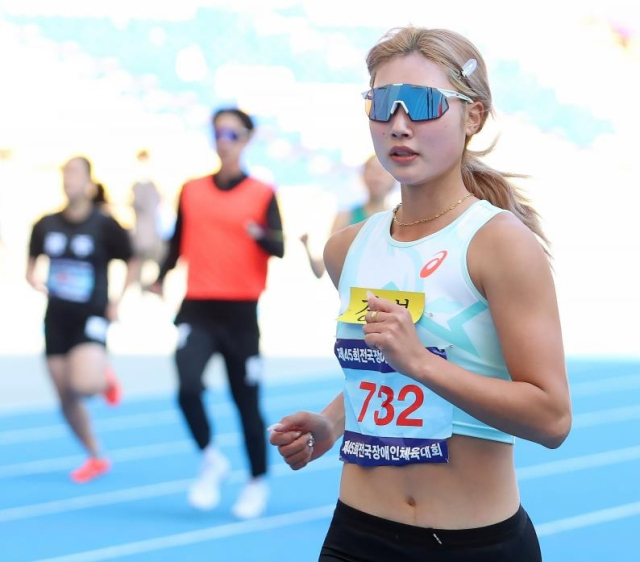 포항시청 장애인 육상의 신현진 선수.<대한장애인체육회 제공>