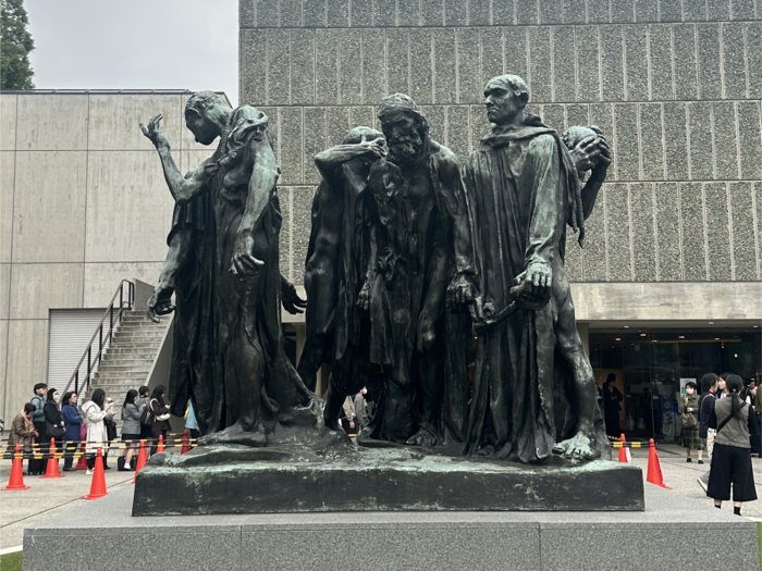 국립서양미술관이 소장하고 있는 오귀스트 로댕의 칼레의 시민. 조현희기자