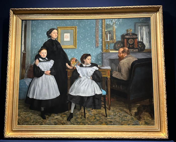 프랑스 오르세미술관이 소장 중인 에드가 드가의 가족의 초상. 올해 국립서양미술관 전시로 일본에서 처음 공개됐다. 조현희기자