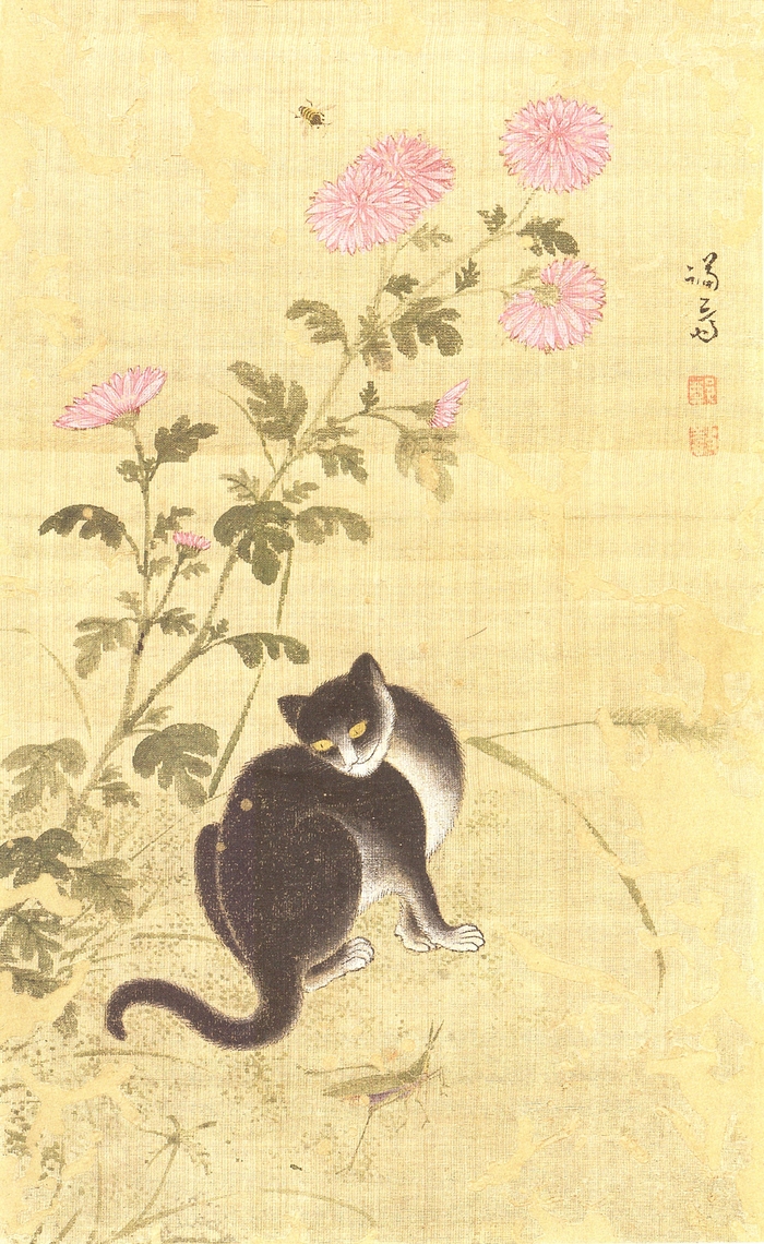 정선, 추일한묘, 비단에 채색, 31.0×18.8cm, 간송미술관 소장