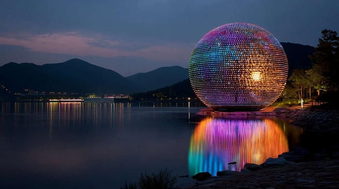 경북도가 경주 보문관광단지에 조성할 계획인 APEC 기념 랜드마크 중 하나인 디지털석굴암<경북도 제공>