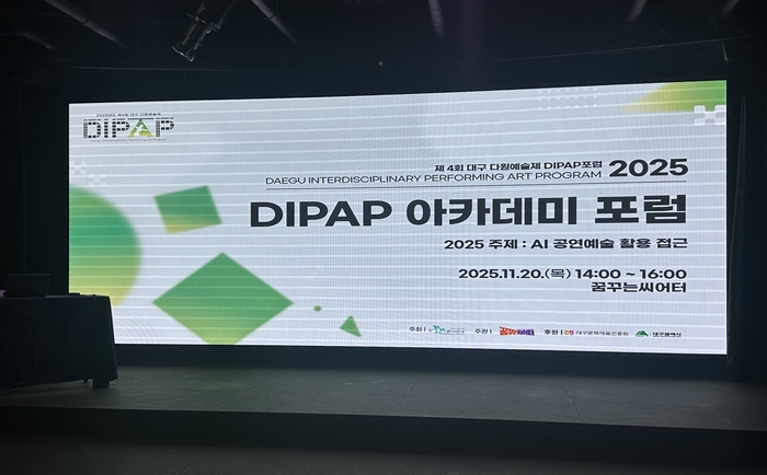 지난 20일 대명동 꿈꾸는씨어터에서 열린 2025 DIPAP 아카데미 포럼 모습. <사진=정수민기자>