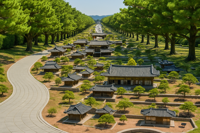 신라통일 평화 정원 조감도<경북도 제공>