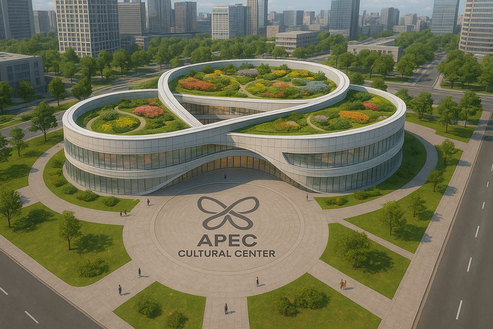 APEC 문화 레거시를 연결한 지속가능한 문화외교 플랫폼으로 조성할 예정인 APEC 문화전당 조감도<경북도 제공>