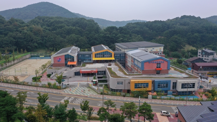 내년 새학기부터 노전초·대진초·도원초병설유치원과 통합되는 한실초병설유치원 전경 <대구시교육청 제공>