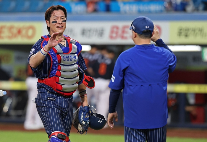삼성 라이온즈 포수 강민호. <삼성 라이온즈 제공>