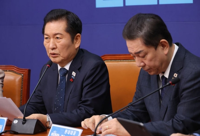 정청래 더불어민주당 대표. 연합뉴스.