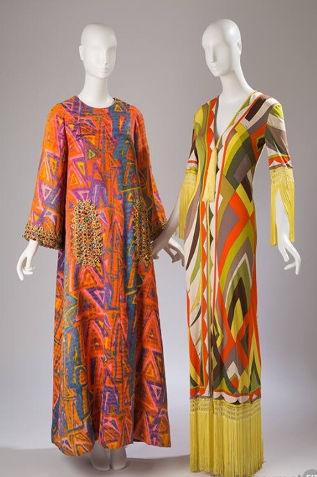 에밀리푸치의 사이키델릭 스타일의 드레스(1970). <출처: The Museum at FIT>