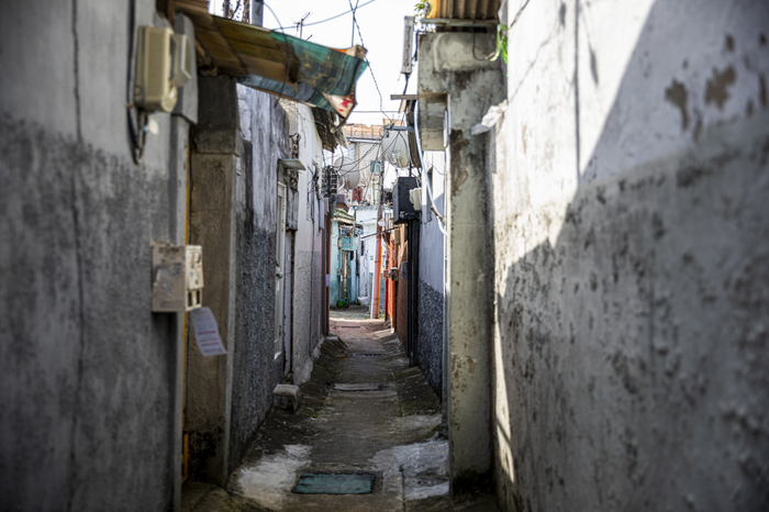 대구 북구 복현1동의 도시재생 뉴딜사업 이전 모습. 낡은 주택과 좁은 골목 등 피난민촌 시절의 생활 흔적이 고스란히 남아 있다. 북구청 제공