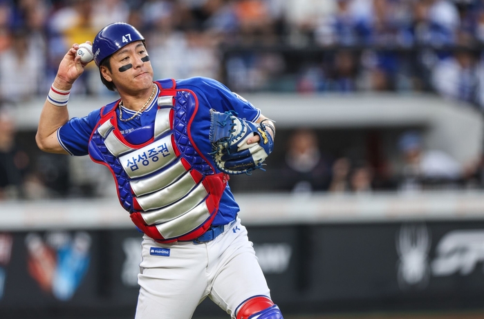삼성 라이온즈 포수 강민호. <삼성 라이온즈 제공>