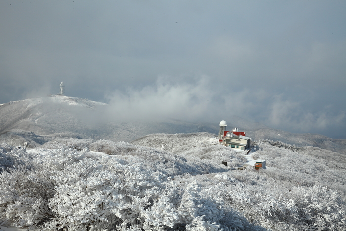 연화봉 설경. 영주시 제공