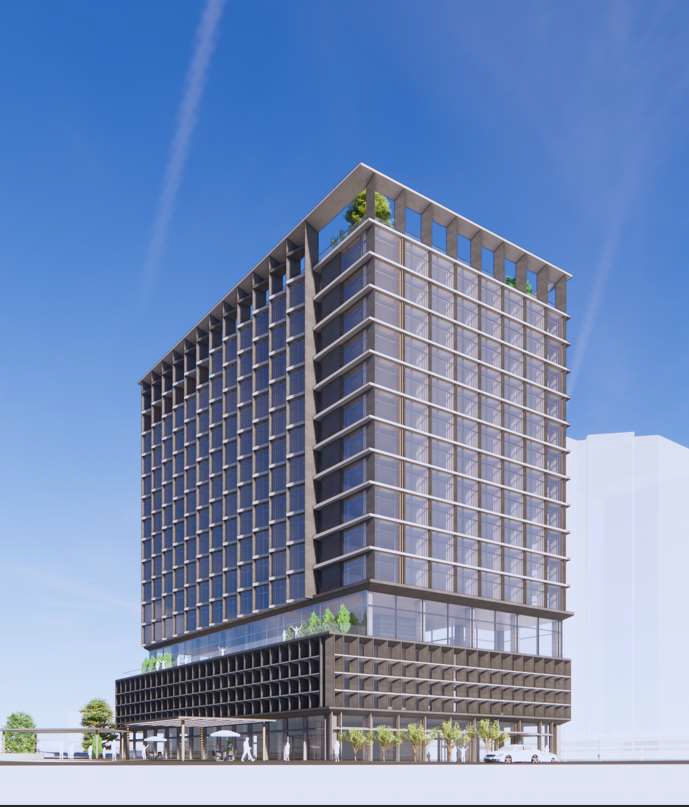 문화선도산단 선정으로 추진 중인 4성급 포포인츠 바이 쉐라톤 호텔 조감도<구미시 제공>