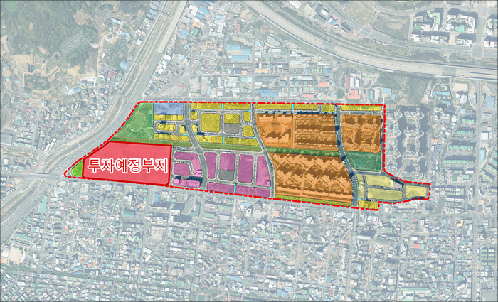 신세계 프리미엄 아웃렛이 들어서는 위치도. <대구시 제공>