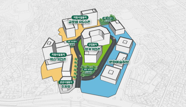 대구 도심융합특구 기본구상안. 국토교통부 제공