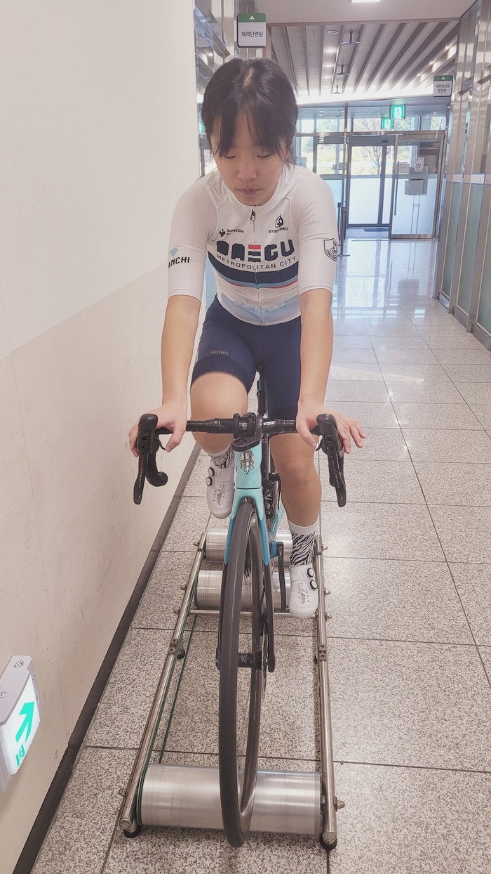 대구시청 사이클팀 홍하랑 선수.