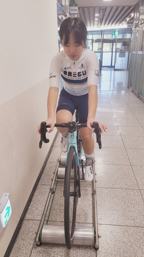 대구시청 사이클팀 홍하랑 선수.