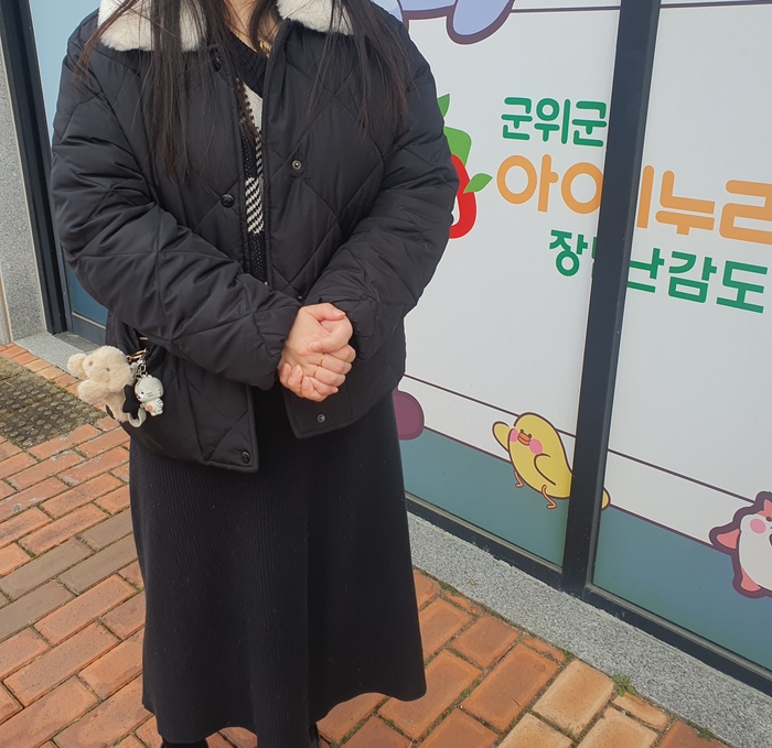 12월 23일 군위읍에서 만난 이지선씨가 단체장의 자질 및 바라는 점에 대해 이야기하고 있다. 노진실 기자