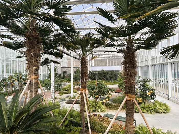 경주 내남면 신농업혁신타운에 조성된 아열대농업관에서는 열대작물 전시와 함께 원예치유 프로그램 등도 운영히고 있다. 경주시 내남면 제공