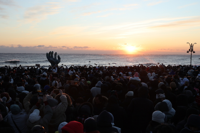 포항 호미곶에서 바라본 2026년 새해 첫 일출. <포항시 제공>