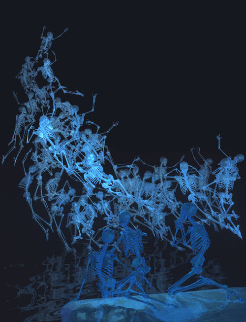 김두진, The oreades(Ed. 15), 2013, 3D Digital Painting, 176  x 124 cm.