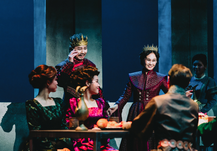 대구시립극단 맥베스 공연 장면.