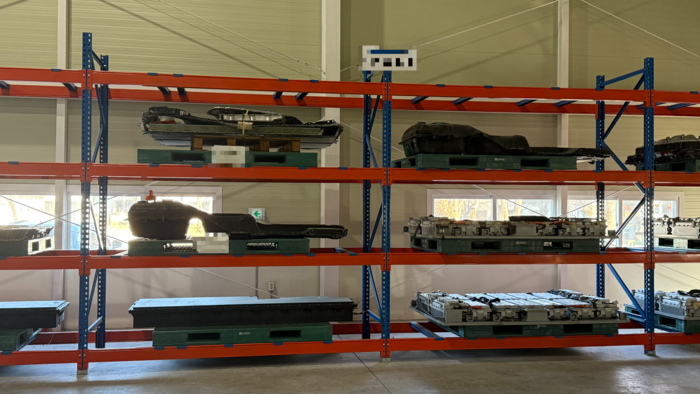 대구 성서산업단지 내 한국환경공단 영남권 미래폐자원 거점수거센터에 폐배터리가 보관돼 있다. 이동현 기자