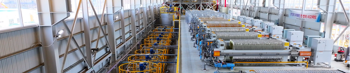 전남 광양 율촌산단에 위치한 포스코hy클린메탈 폐배터리 재활용 공정. <포스코hy클린메탈 제공>