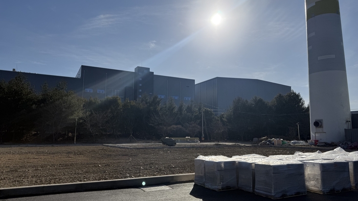 2차전지 순환파크 옆 엘앤에프 구지3공장. 이동현 기자