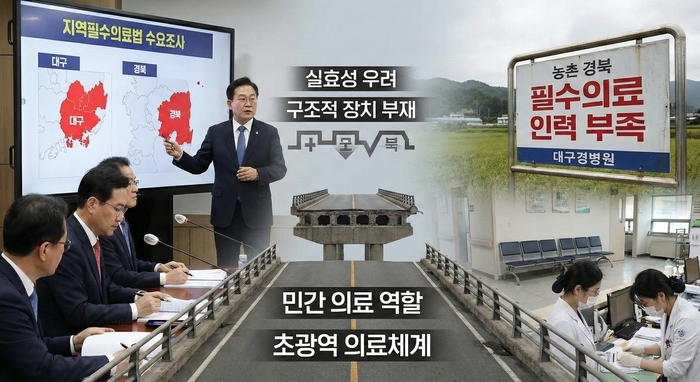 정부가 지역필수의료법 제정을 앞두고 수요조사에 착수한 가운데, 대구·경북 지역 의료 인력 부족과 필수의료 공백 문제가 다시 부각되고 있다.<챗GPT 생성>