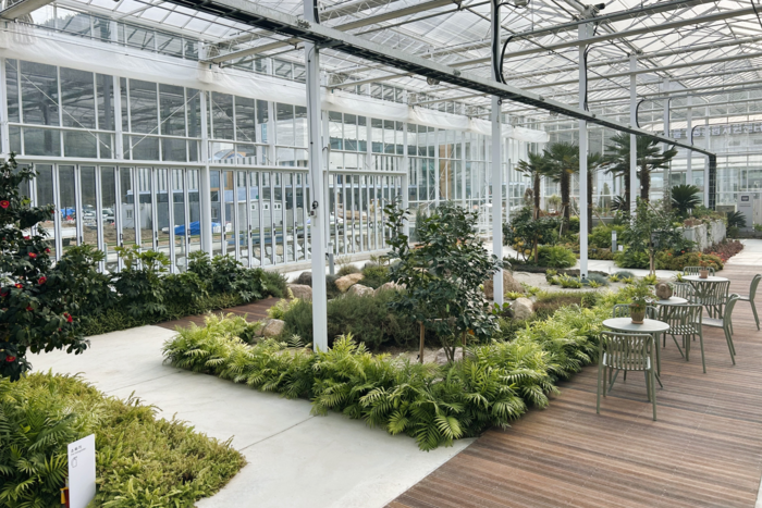 29일 경주시 내남면 신농업혁신타운에 조성된 아열대농업관 내부 모습. 경주시는 벤로형 유리온실 2동 규모의 아열대농업관 올림과 치유농업관 내림을 조성했다. <경주시 내남면 제공>