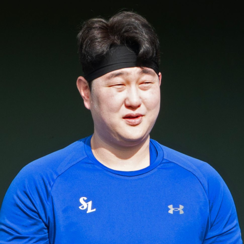 괌에서 열리는 스프링캠프에 참가 중인 장승현. <삼성 라이온즈 제공>