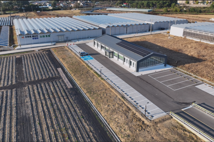 영천시 아열대 스마트팜 단지 항공사진. <영천시농업기술센터 제공>