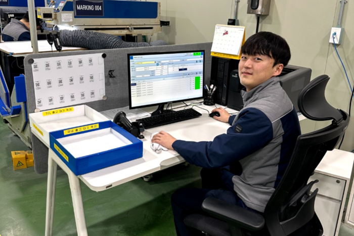 한국폴리텍대학 구미캠퍼스 기계시스템학과 진학 후 반도체 기업 원익큐앤씨에 최종합격한 장홍성 학생. <장홍성 학생 제공>