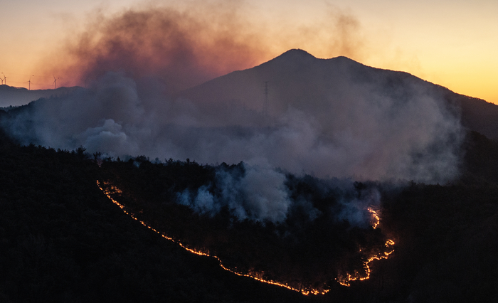 의성 산불 완전 진화…하루 만에 주불·잔불 모두 잡았다