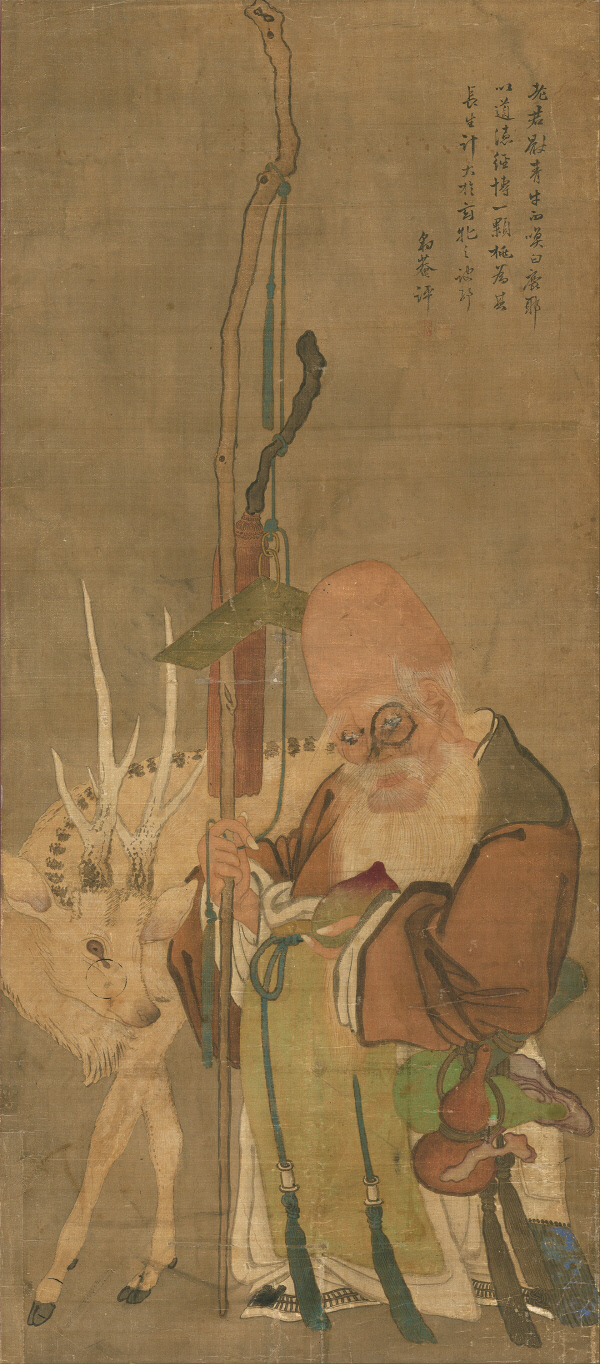 김홍도, 수성노인도 비단에 채색, 130.7×57.6㎝, 1779년, 국립중앙박물관 소장