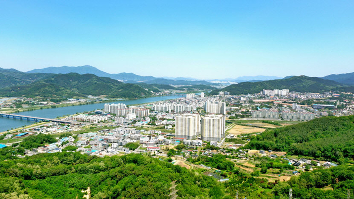 칠곡군 왜관읍 전경.  칠곡군 제공