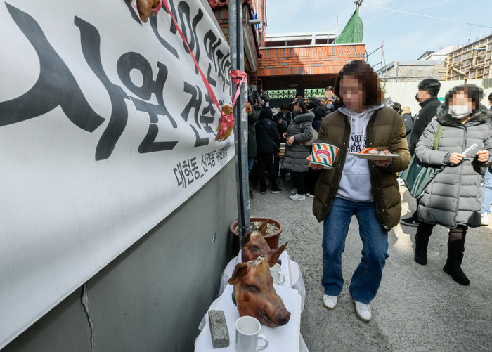 2022년 10월 대구 북구 대현동 이슬람 사원 공사 현장 인근에 돼지머리가 놓여 있는 모습. 해당 사건을 계기로 혐오 표현 논란과 종교 자유 침해 논쟁이 확산됐다. 영남일보 DB