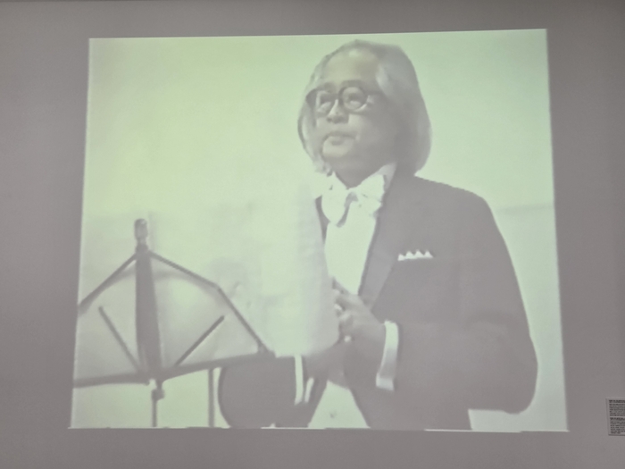 고희 기념 음악회 무대에 선 이점희의 모습이 담긴 영상. <대구시 제공>