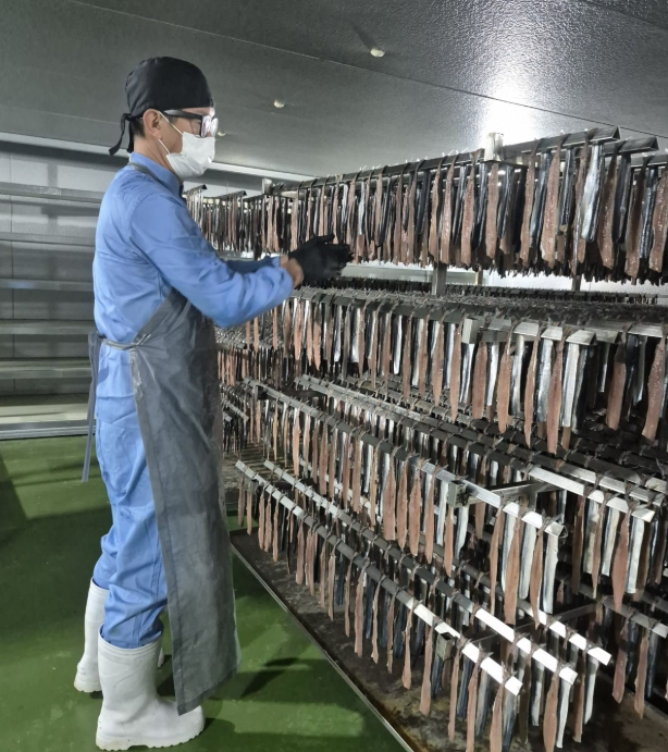 현재 위생적으로 처리하고 있는 실내 건조방식. <포항시 제공>