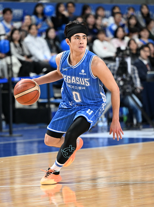 지난 2일 대구체육관에서 열린 가스공사와 소노와의 경기에서 벨란겔이 돌파를 시도하고 있다. <KBL 제공>