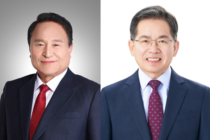 국민의힘 군위군수 경선에 오른 김영만 전 군위군수, 김진열 군위군수 <선관위 홈페이지>