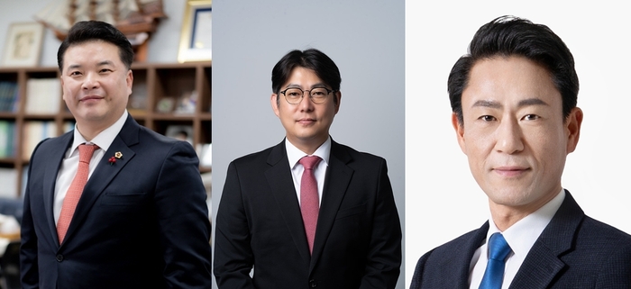 왼쪽부터 전경원 예비후보, 황시혁 예비후보, 박정권 예비 후보. <후보 제공>