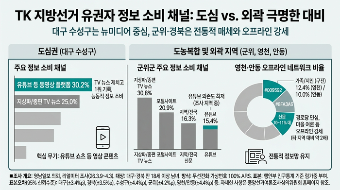 TK 유권자 정보 소비채널 관련 인포그래픽. <그래픽=생성형 AI>