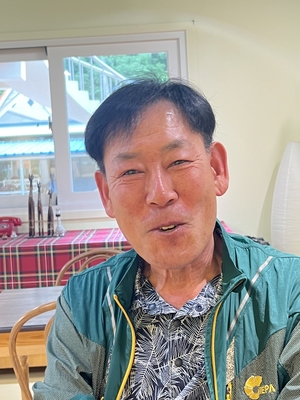 황병곤 울진읍 이장협의회장 인터뷰 모습. <원형래기자>
