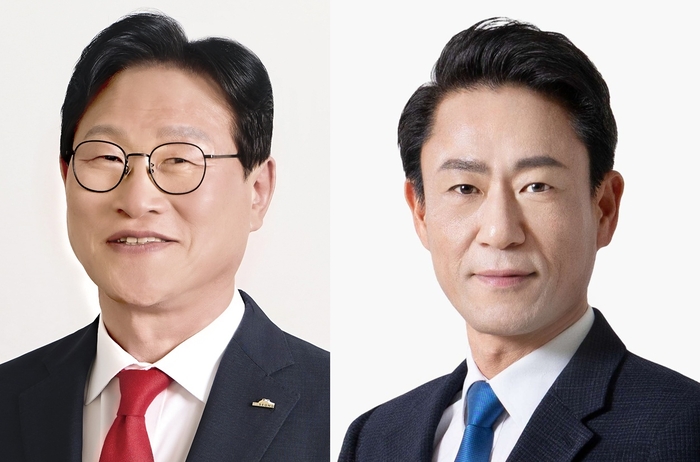 대구 수성구청장 선거에 출마하는 국민의힘 김대권 후보, 더불어민주당 박정권 후보 <중앙선관위 제공>