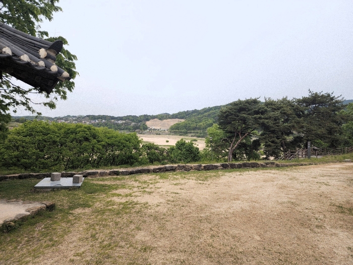 도정서원 앞 내성천 모습. <장석원기자>