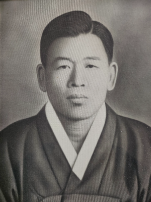 조세이탄광 수몰사고 희생자인 고 김원달씨의 초상. 김영철씨 제공