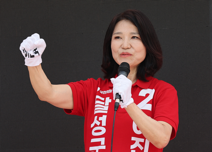 이진숙 국민의힘 대구 달성군 국회의원 후보. <연합뉴스>