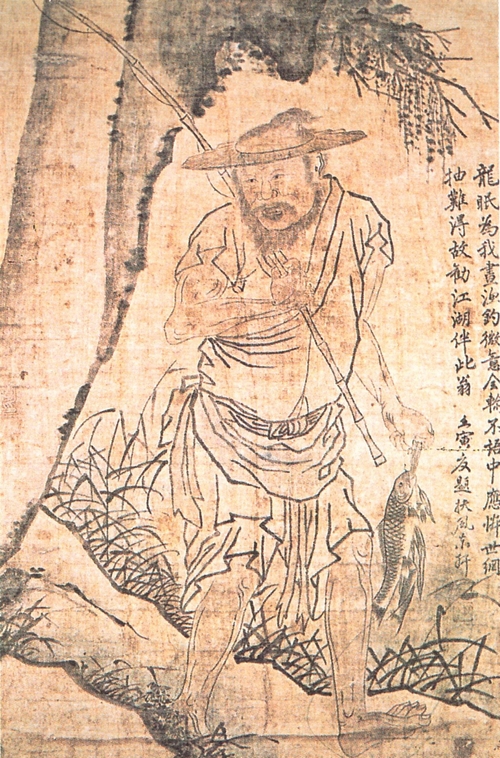 이숭효, 귀어도, 모시에 수묵, 21.2×15.6㎝, 국립중앙박물관 소장