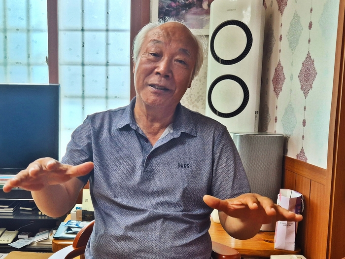 임영광 울릉군 이장협의회장. <홍준기 기자>
